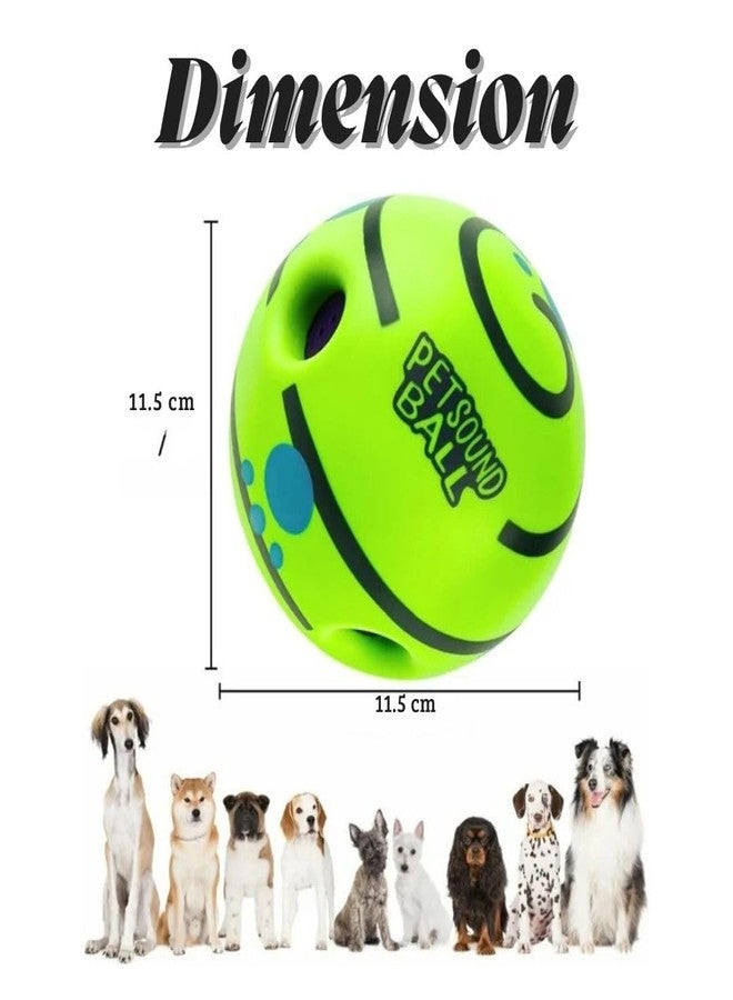 PET FUN كرة الكلاب التفاعلية الصريرية من بيت فن | لعبة ممتعة وصوتية للأطفال والكلاب | كرة مضغ متينة وغير سامة مصنوعة من مادة PVC للتدريب - Image 3